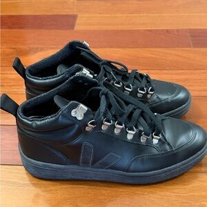 Veja Black High-Top Sneakers